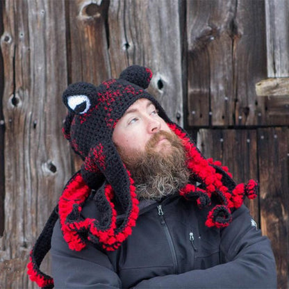 Kraken Cozy: Octopus Knitted Hood