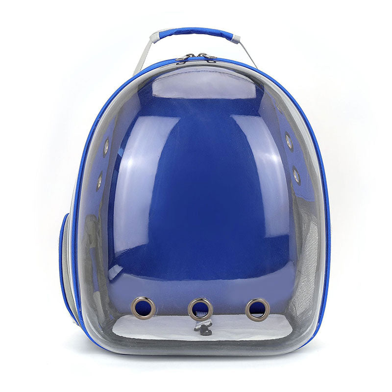 Space Capsule Cat Shoulder Bag: Transparent Panoramic Portable Pet Carrier