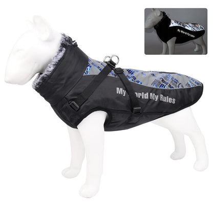 New Large Pet Warm Reflective Dog Thickened Coat Vest Jacket.