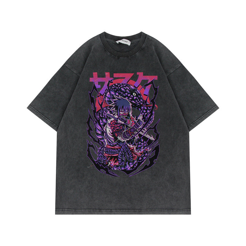 Heavyweight Washed Naruto Shirts - Various Styles