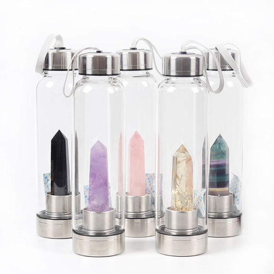 Crystal Chakra Healing Water Bottle
