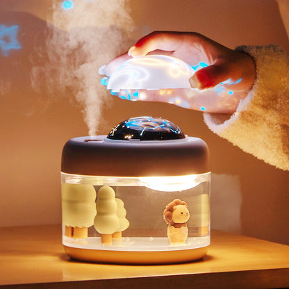 Enchanted Pet Projection Humidifier: Mini Magic in Every Breath
