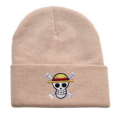 Pirate King's Emblem: One Piece Embroidered Knitted Hat