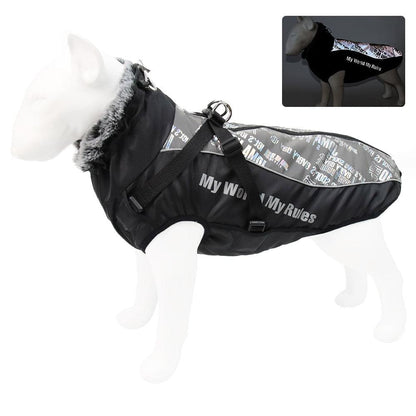 New Large Pet Warm Reflective Dog Thickened Coat Vest Jacket.