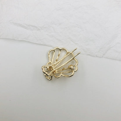 Pearly Shell Hair Barrettes