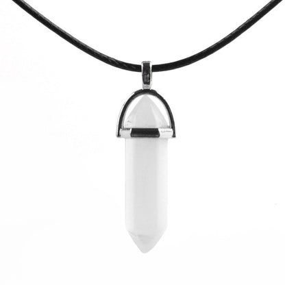 Hexagonal Column Crystal Amulet