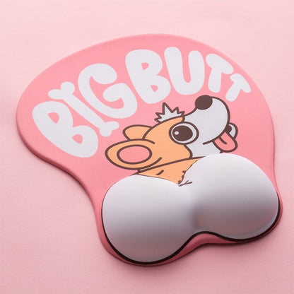 Cute Corgi Butt 3d Mousepad Multiple Styles