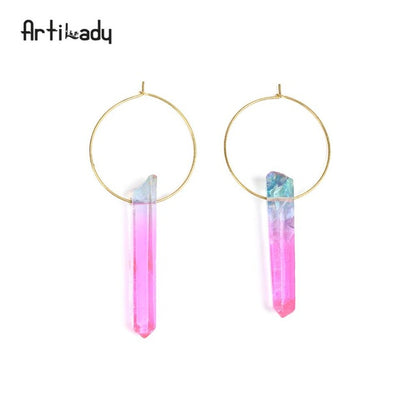 Crystal Twilight Hoop Earrings