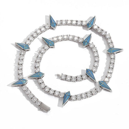 Black Panther Crystal Spike Necklace