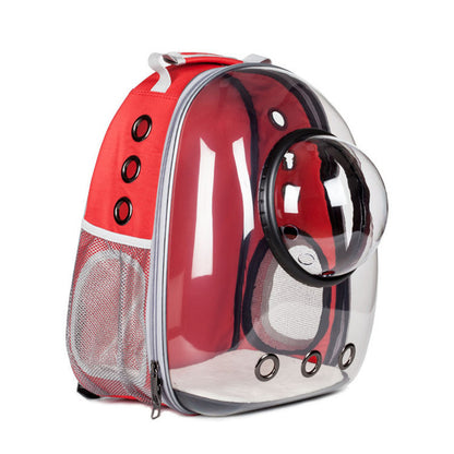 Panoramic Pet Adventure Backpack: Stylish, Spacious, and Transparent!
