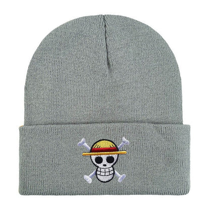 Pirate King's Emblem: One Piece Embroidered Knitted Hat