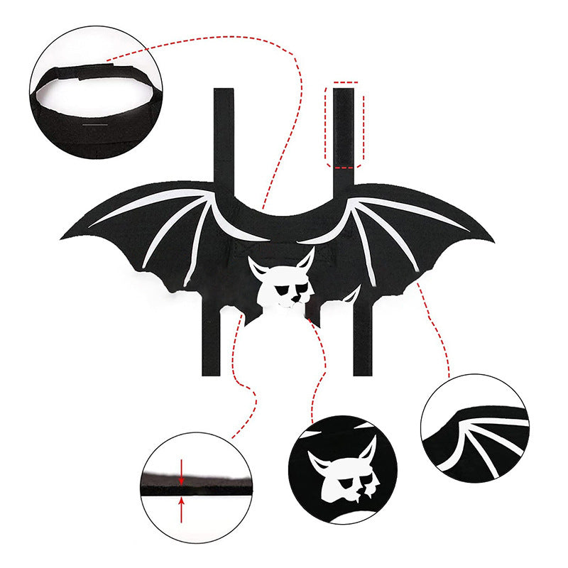 Halloween Pet Bat Wings: Creative Funny Costume for Cats and Dogs