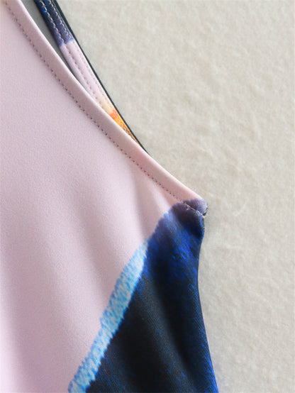 Elegant Hollowed Out Mid-Calf Dress