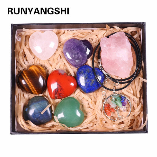 7 Crystal Hearts - Chakra Box