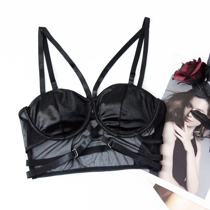 Trendy Street Chic Crossover Strap Top Sexy Cityscape Glamour