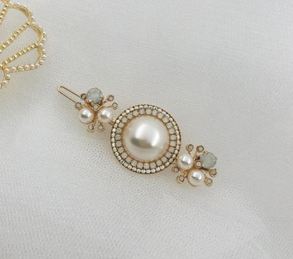 Pearly Shell Hair Barrettes