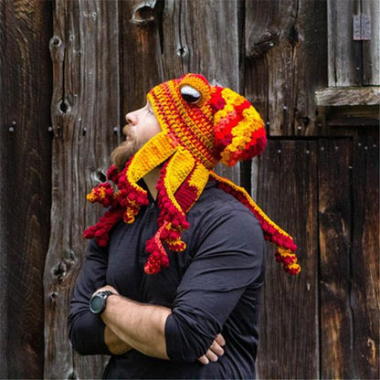 Kraken Cozy: Octopus Knitted Hood