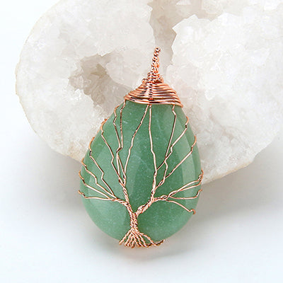 Tree of Life Pendant - Natural Healing Crystals