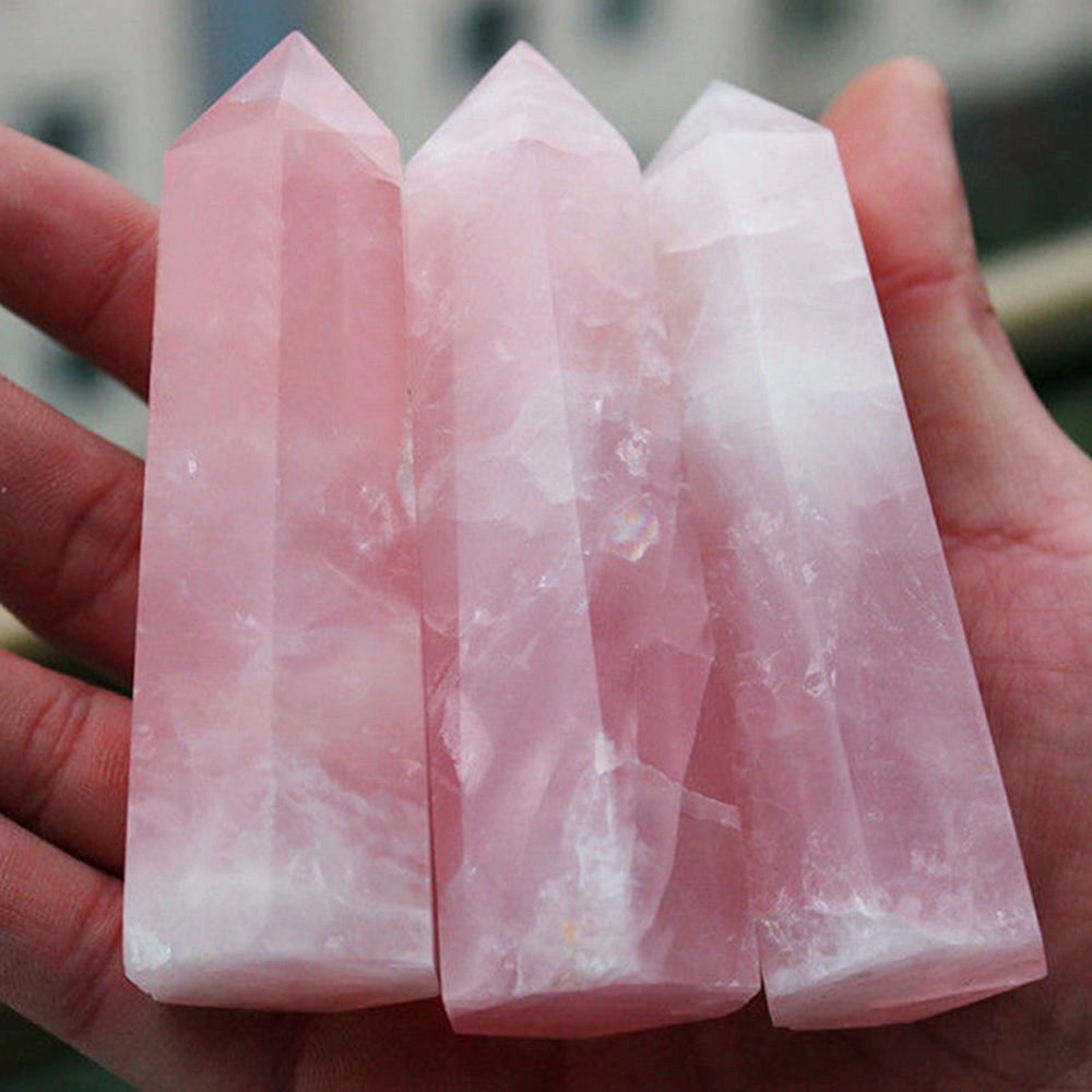 Large Pink Rose Quartz Point