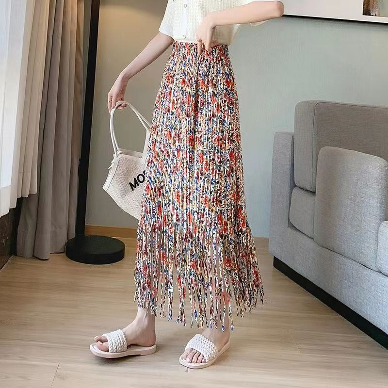 Women's Designer Tassel Style Summer Skirt