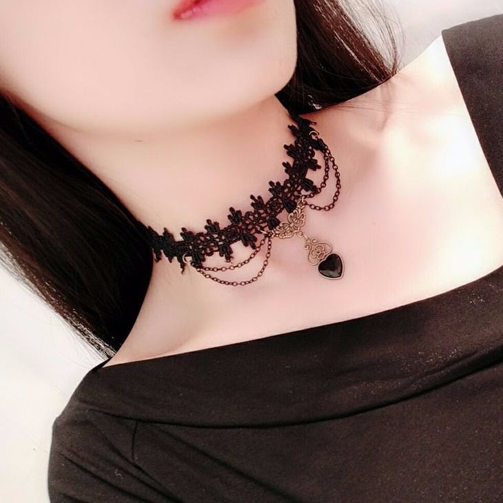 Gothic Multi-Layer Crystal Lace Choker - Variety