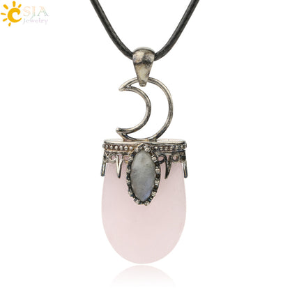 Crystal Antique Pendant Necklace