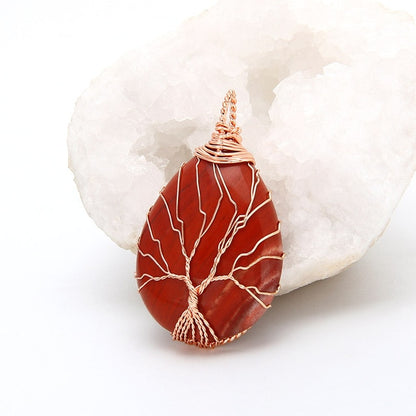 Tree of Life Pendant - Natural Healing Crystals
