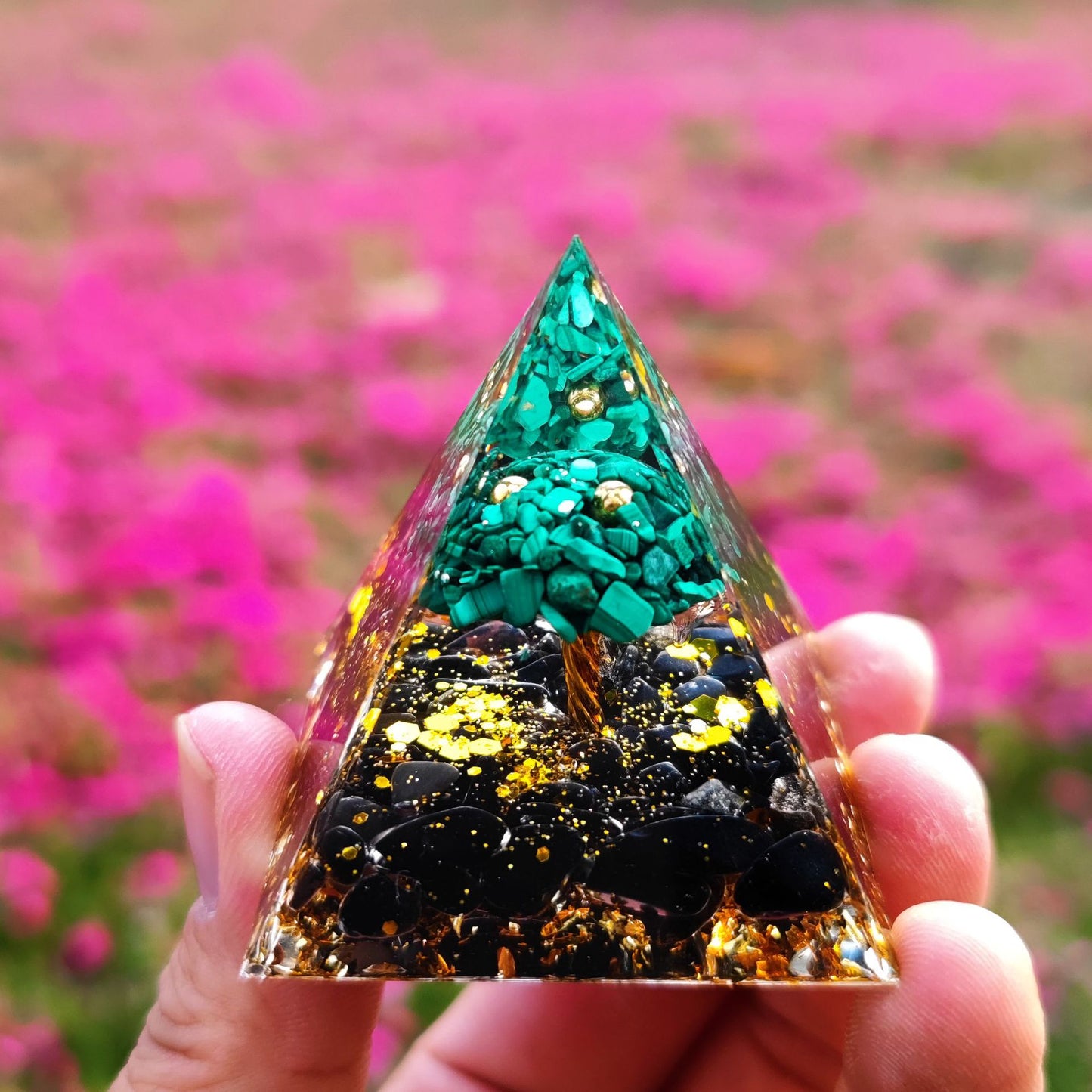 Orgone Pyramid Various Crystal Tree's