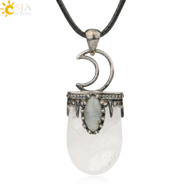 Crystal Antique Pendant Necklace