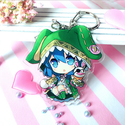 Kawaii DATE A LIVE Acrylic Keychain Charm