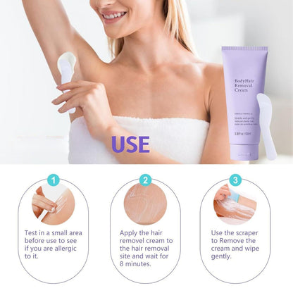 Facial Hair Removal Cream,Body Hair Removal Cream for Women with Spatula Applicator, Unisex Body & Skincar