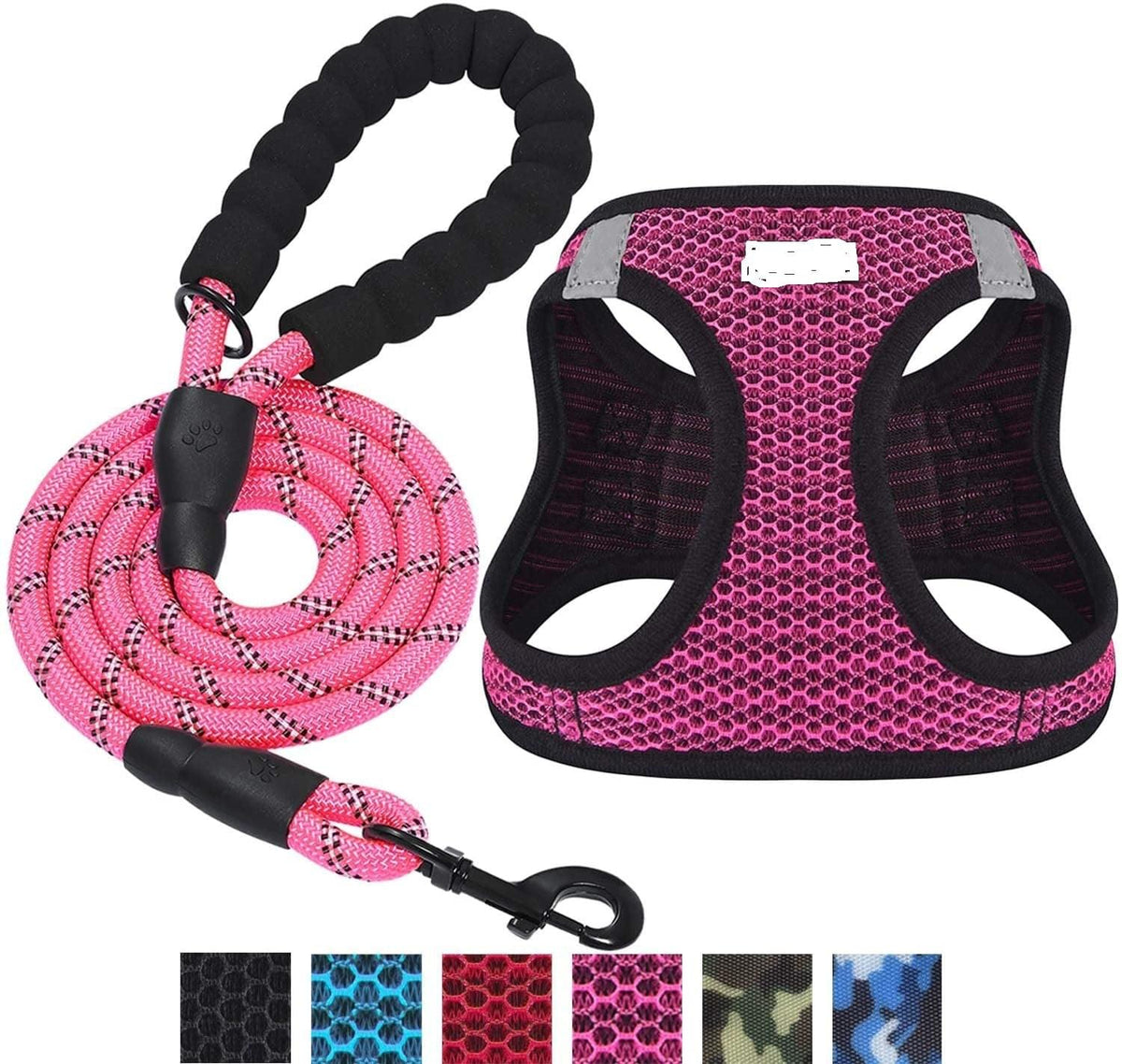 Reflective Harness & Dog Leash.