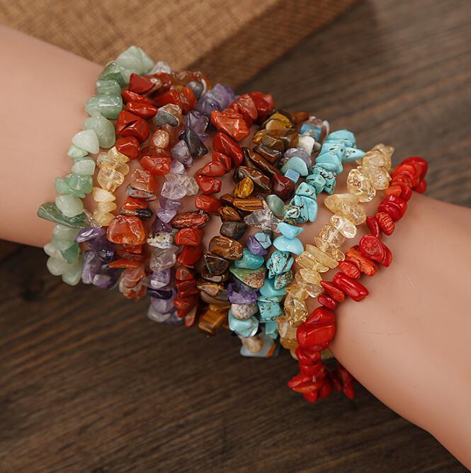 Raw Crystal and Stone Bracelets