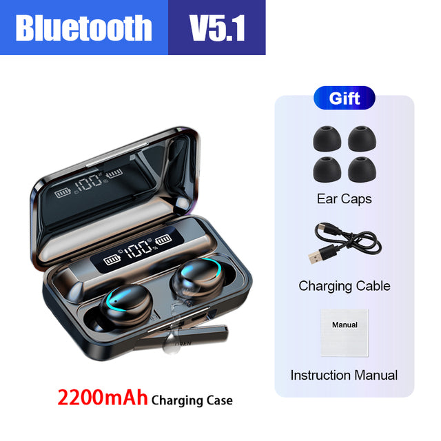 Waterproof Bluetooth Headphones - Futuristic Look