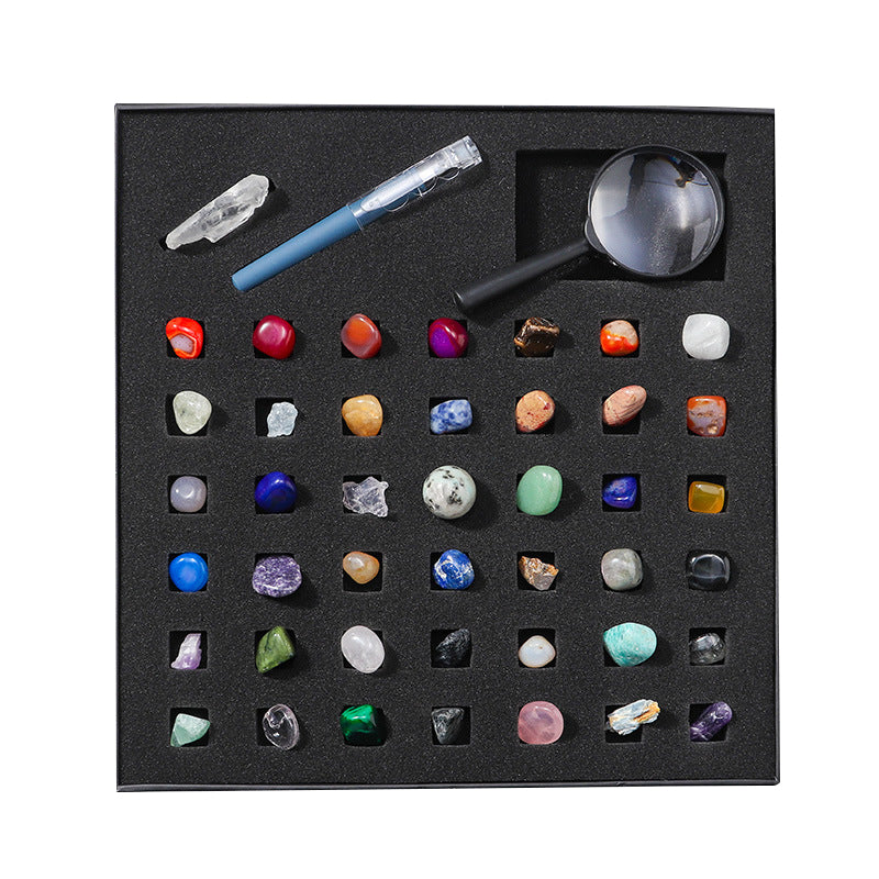 Crystal Educational Kit - 43 Kinds Of Mineral Specimens