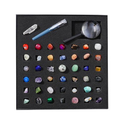 Crystal Educational Kit - 43 Kinds Of Mineral Specimens