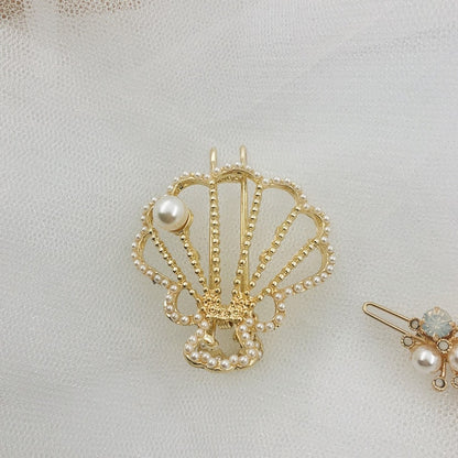 Pearly Shell Hair Barrettes