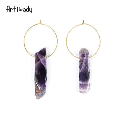Crystal Twilight Hoop Earrings