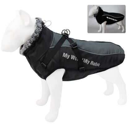 New Large Pet Warm Reflective Dog Thickened Coat Vest Jacket.