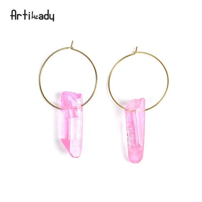 Crystal Twilight Hoop Earrings