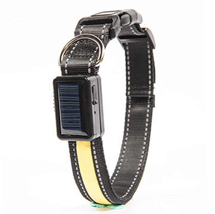Solar Flare Pet Collar: LED Solar Luminous, Stylish Safety for Your Furry Friend