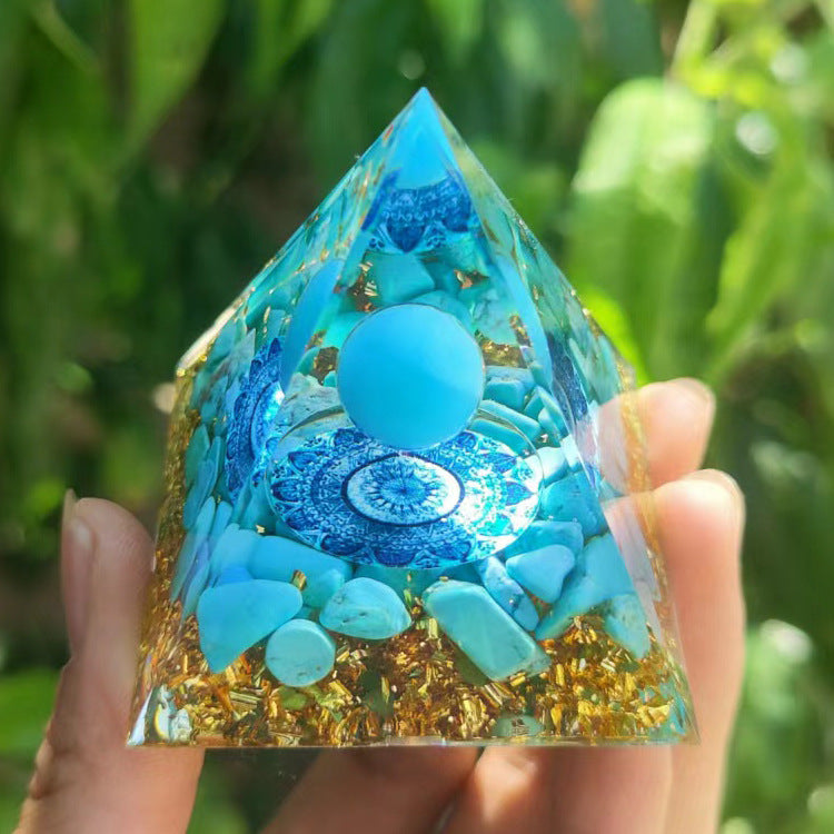 Various Orgone Crystal Pyramids