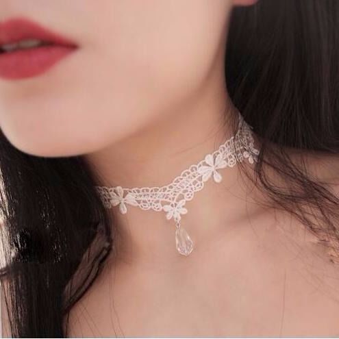 Gothic Multi-Layer Crystal Lace Choker - Variety