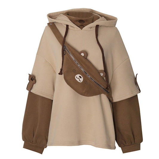 Aesthetic Bear Anime Hoodie - Kpop Style