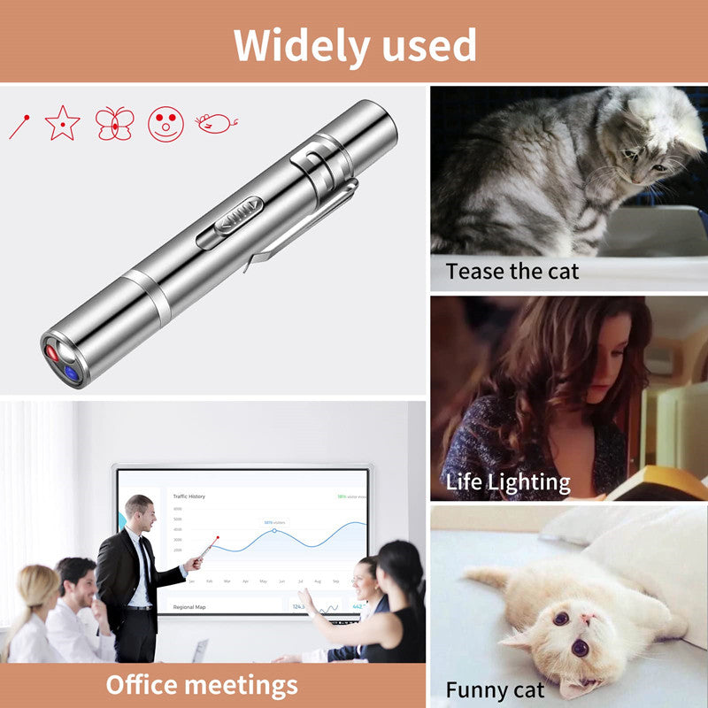 Multiple Design Laser Pointer for Cats (USB Charging)