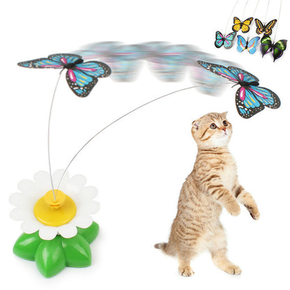 Electric Rotating Colorful Cat Toy