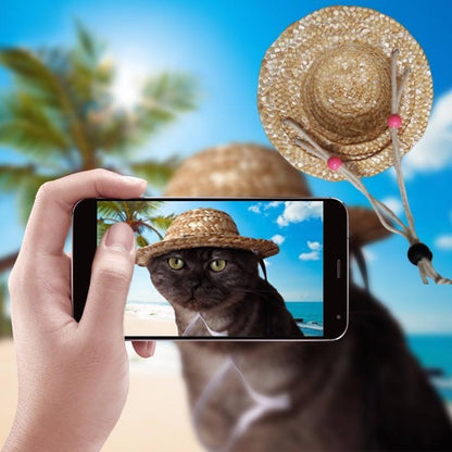 Island Paws Handcrafted Woven Pet Sun Hat