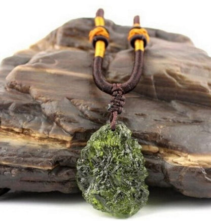 Lucky Moldavite Pendant