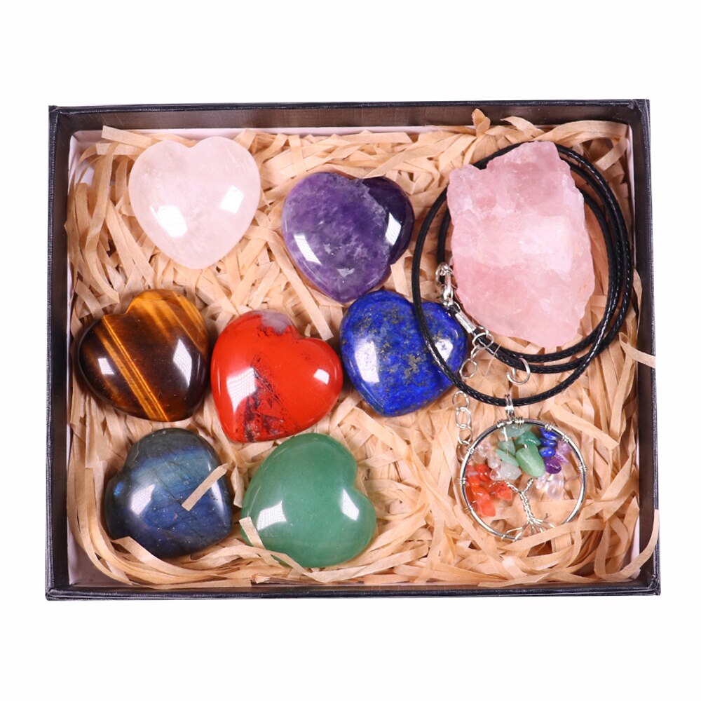 7 Crystal Hearts - Chakra Box