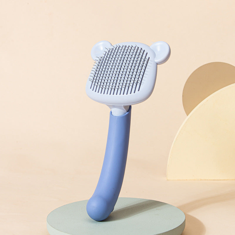 Beary Adorable Pet Comb - Push Button Easy Removal